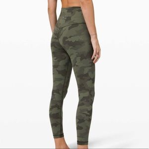 Lululemon 28” Align Pant Camo Heritage Green Twill Multi Size 4